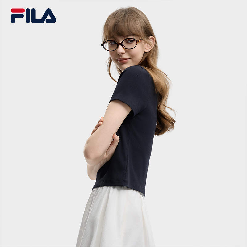 FILA WOMEN'S ORIGINALE Knitted Short Sleeve Top