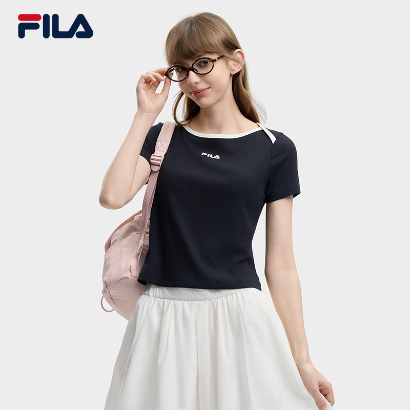 FILA WOMEN'S ORIGINALE Knitted Short Sleeve Top