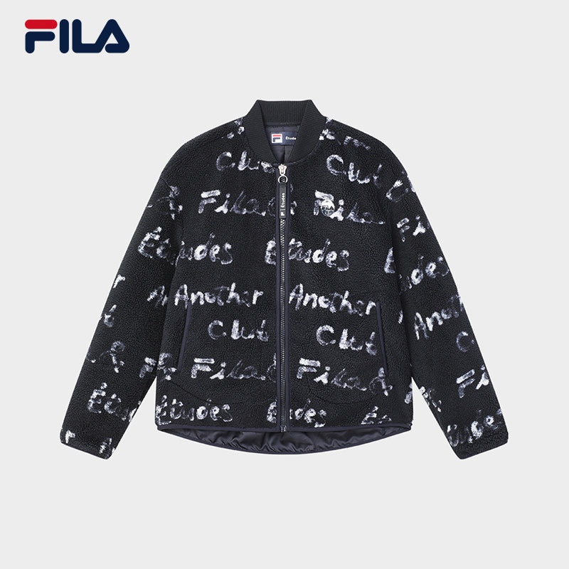 FILA CORE x ETUDES ANOTHER CLUB Women's Lamb Fleece Jacket in Full Print