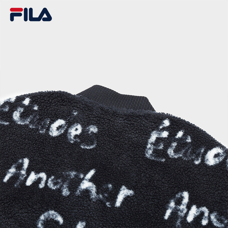 FILA CORE x ETUDES ANOTHER CLUB Women's Lamb Fleece Jacket in Full Print