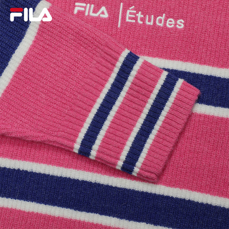 FILA CORE x ETUDES ANOTHER CLUB Women's Sweater in Pink