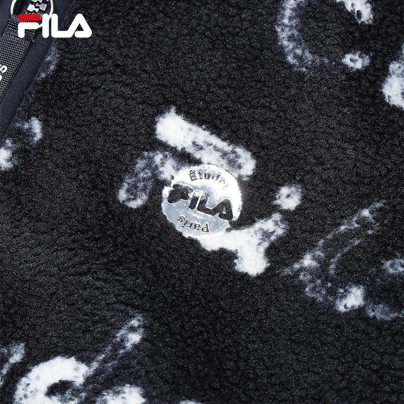 FILA CORE x ETUDES ANOTHER CLUB Women's Lamb Fleece Jacket in Full Print