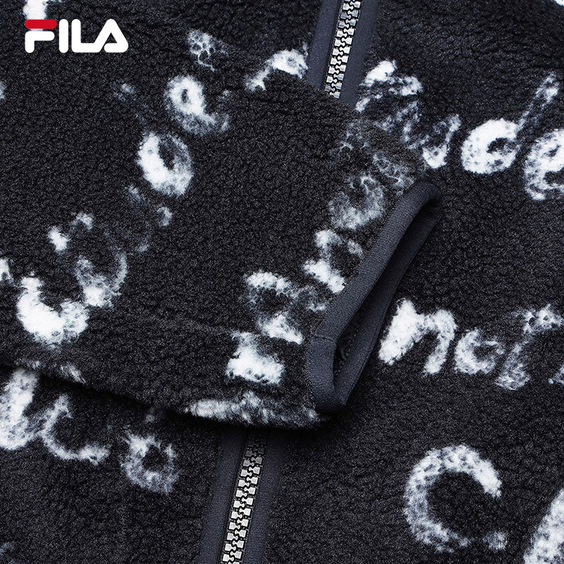 FILA CORE x ETUDES ANOTHER CLUB Women's Lamb Fleece Jacket in Full Print