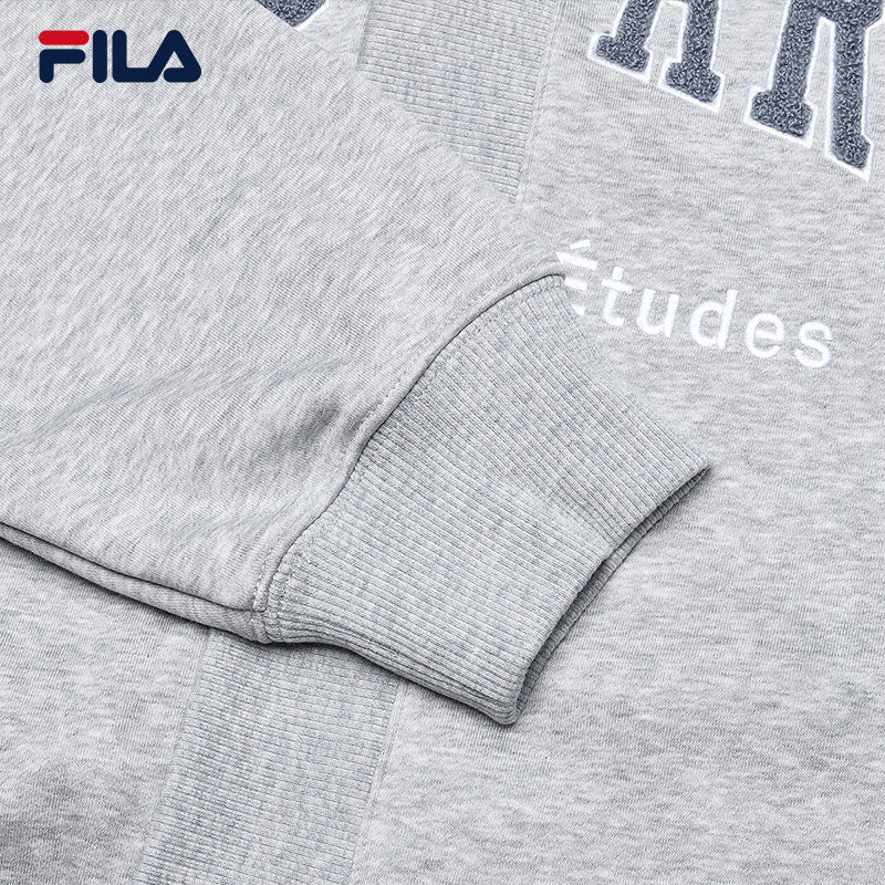 FILA CORE x ETUDES ANOTHER CLUB Men's Knit Zip Top in Gray