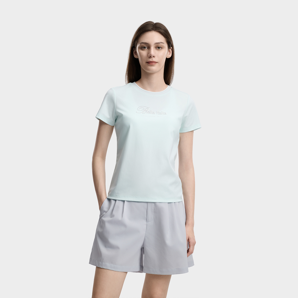 FILA WOMEN'S WHITE Knitted Short Sleeve Top