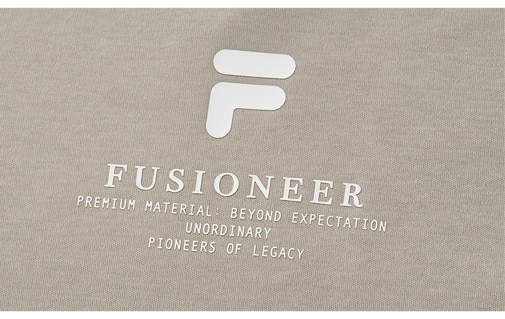FILA FUSION INLINE FUSION LIFE FUSIONEER IVORY OASIS Women Short Sleeves T-Shirt (Black / Brown / White)