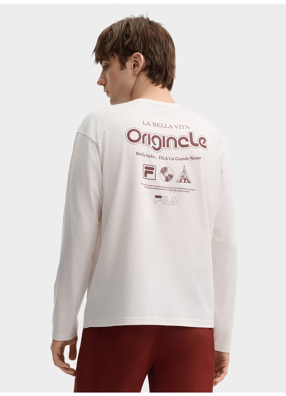 FILA CORE LIFESTYLE ORIGINALE FÊTE DE LA MUSIQUE Men Long Sleeve Tee (Ash)