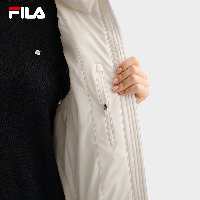 FILA CORE LIFESTYLE WHITE Women Down Jacket Vest