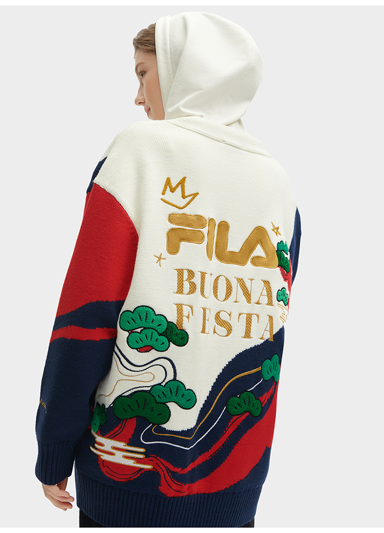 FILA CORE WHITE LINE ORIGINALE Women's Cardigan in White