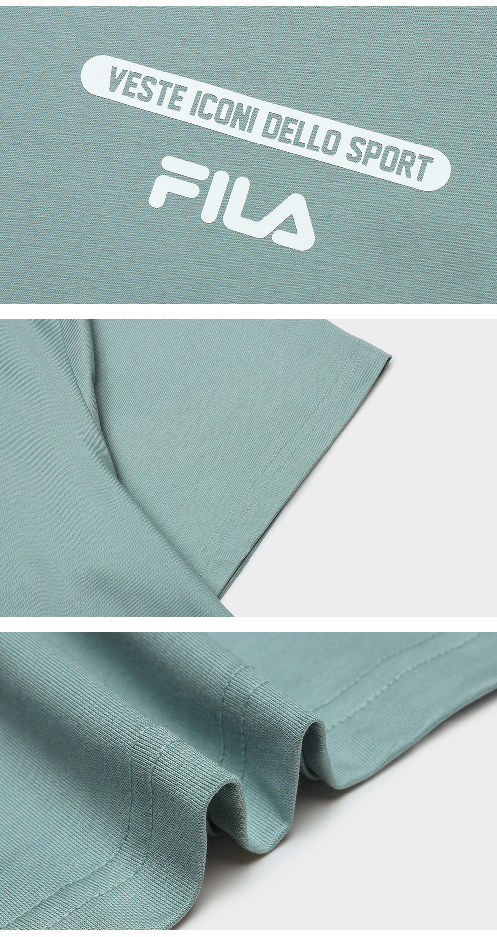 FILA CORE LIFESTYLE ORIGINALE VANGUARD EXPLORATION Men Short Sleeves T-Shirt (Black / Light Green / White)