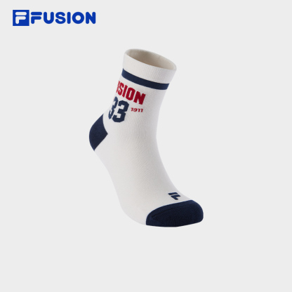 FILA  FUSION LIFE Middle Socks (Light Pink/White)