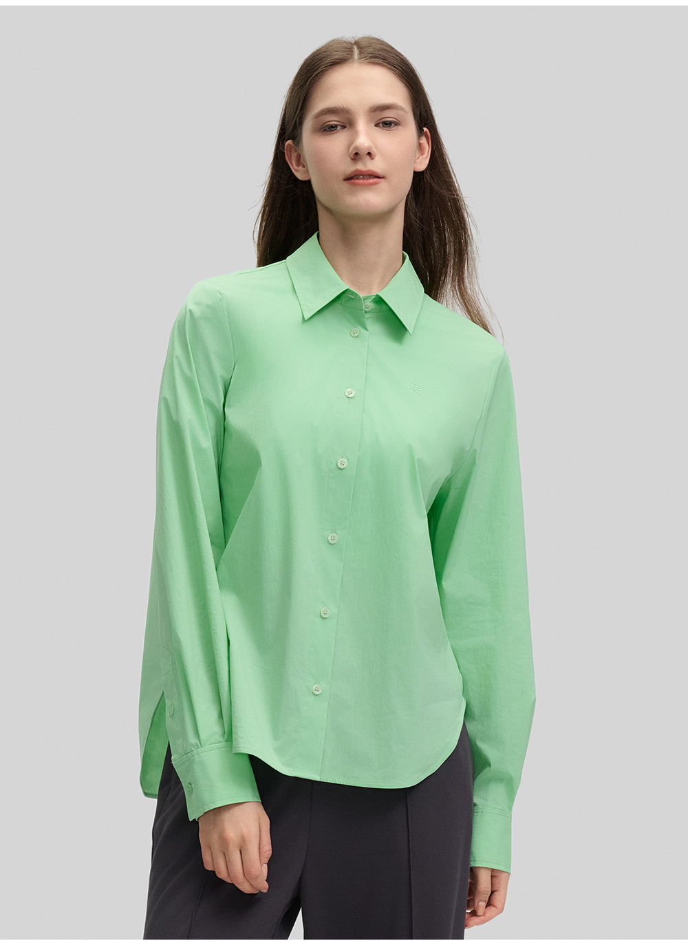 FILA CORE LIFESTYLE EMERALD LE GRAND PALAIS PARIS Women Long Sleeve Shirt (Green)
