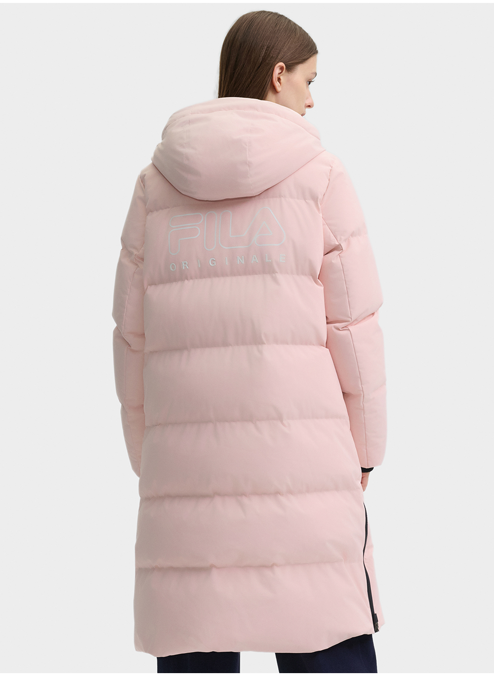 FILA CORE LIFESTYLE FILA ORIGINALE WINTER TENNIS CLUB Women Down Jacket (Black / Pink / White)