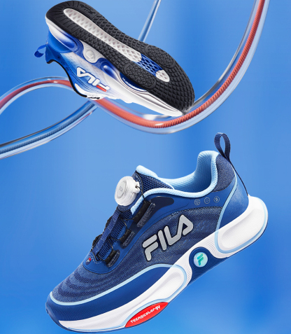 (EU33 - 39) FILA KIDS PERFORMANCE NEON 4 Boys/Girls BOA Sneakers Running Shoes