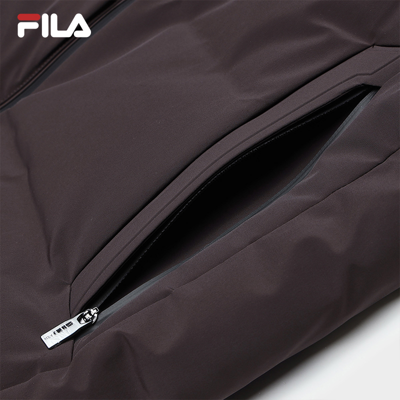 FILA CORE LIFESTYLE BLUE GEOMETRIC SNOW ART Men Down Jacket (Grey)