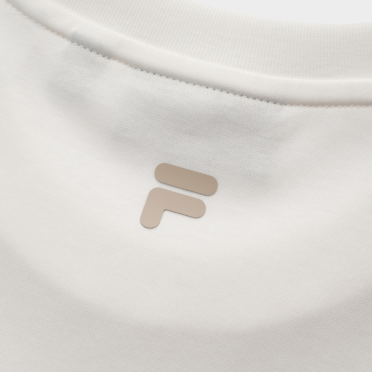 FILA FUSION INLINE Women Knitted Short Sleeve Top