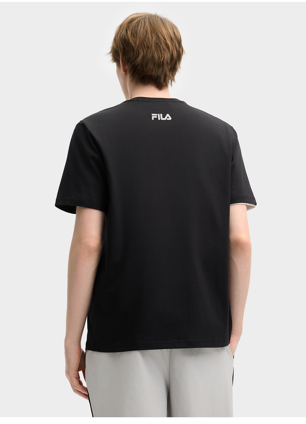 FILA CORE LIFESTYLE ORIGINALE VANGUARD EXPLORATION Men Short Sleeves T-Shirt (Black / Light Green / White)