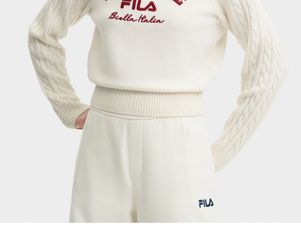 FILA CORE LIFESTYLE FILA ORIGINALE WINTER TENNIS CLUB Women Knit Sweater (Ash)