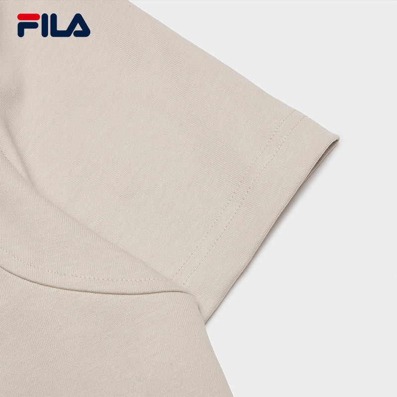 FILA CORE LIFESTYLE MILANO STROLLING MILAN Women Short Sleeves T-Shirt (Light Khaki)