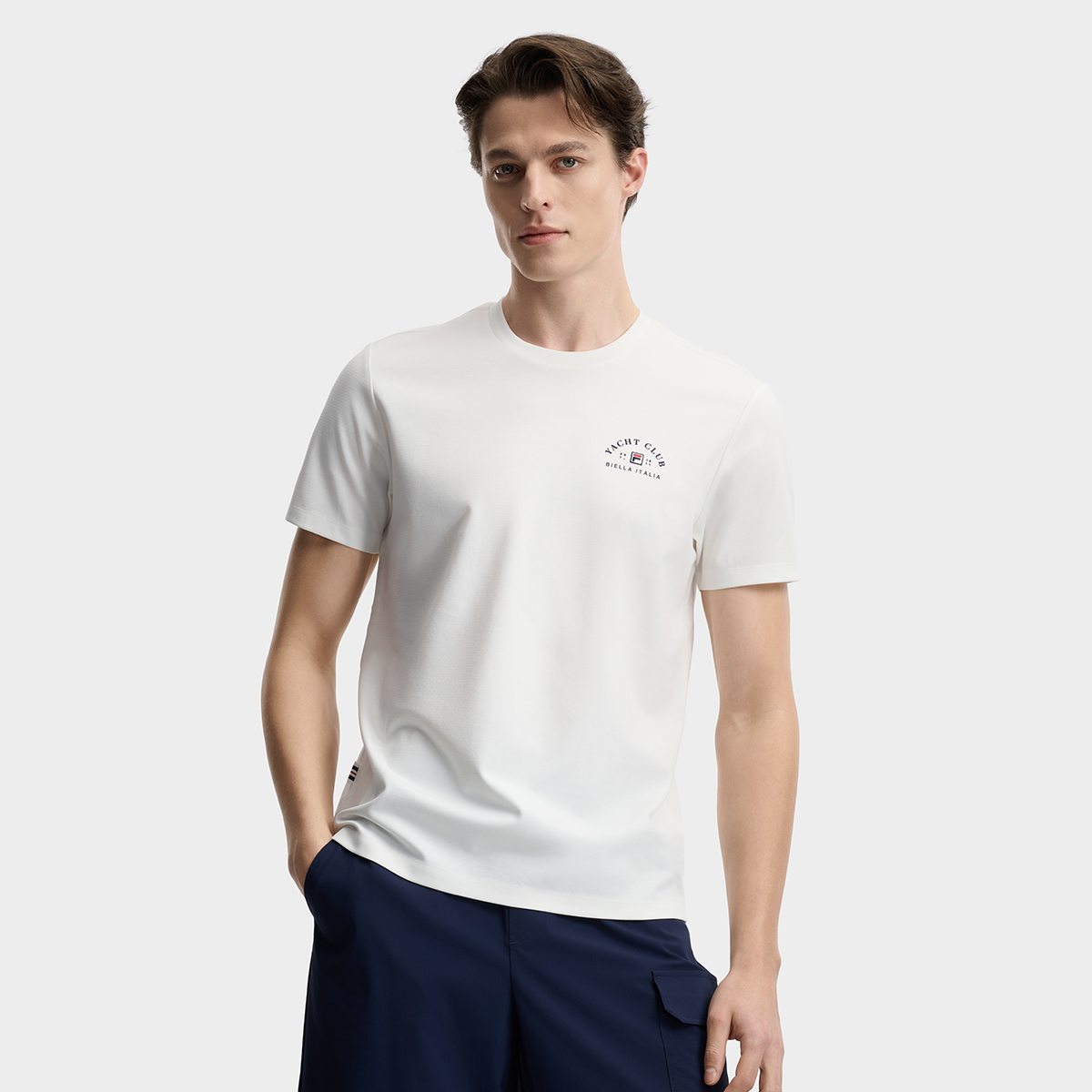 FILA MEN'S HERITAGE Knitted Short Sleeve Top