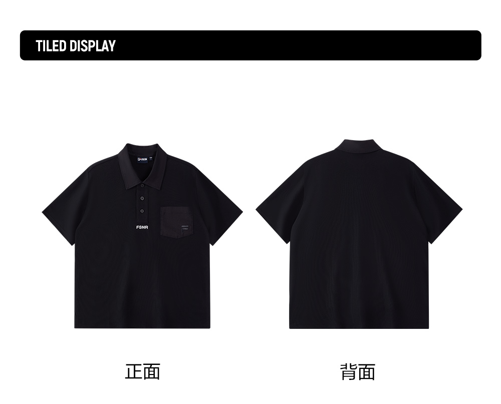 FILA FUSION INLINE FUSIONEER 1 Men Short Sleeve Polo (Black)