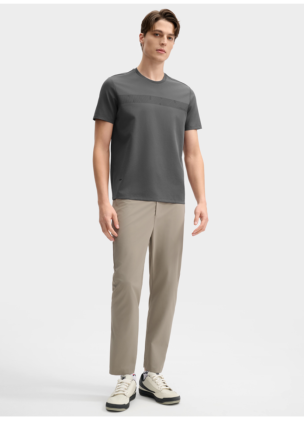 FILA CORE LIFESTYLE BLUE ART BRERA Men Short Sleeves T-Shirt (Black / Grey / White)