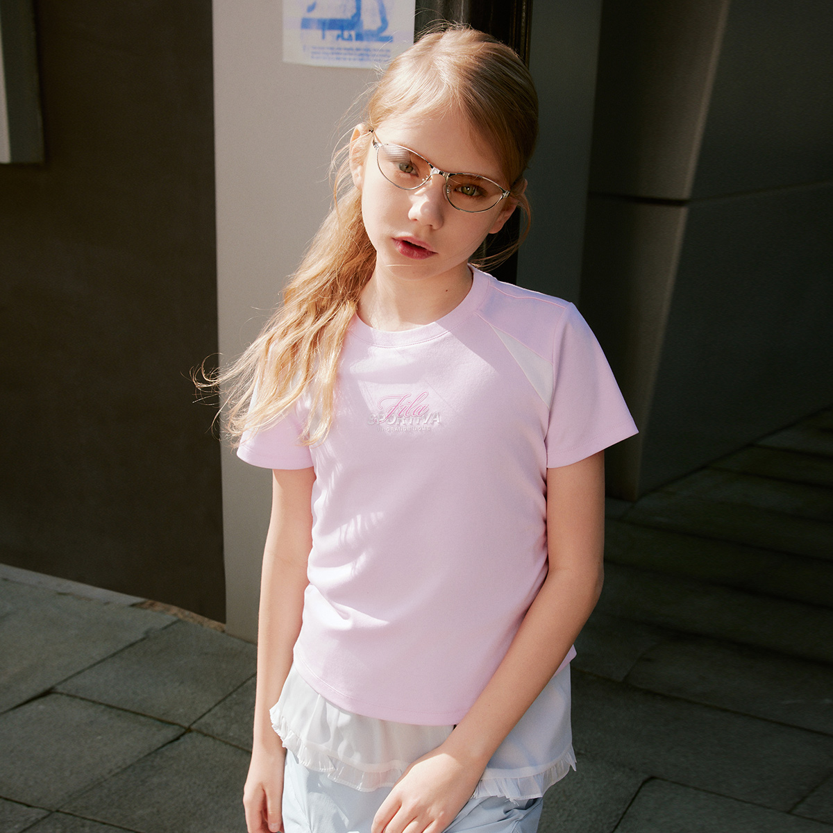 FILA KIDS ORIGINALE Girls Short Sleeves T-Shirt