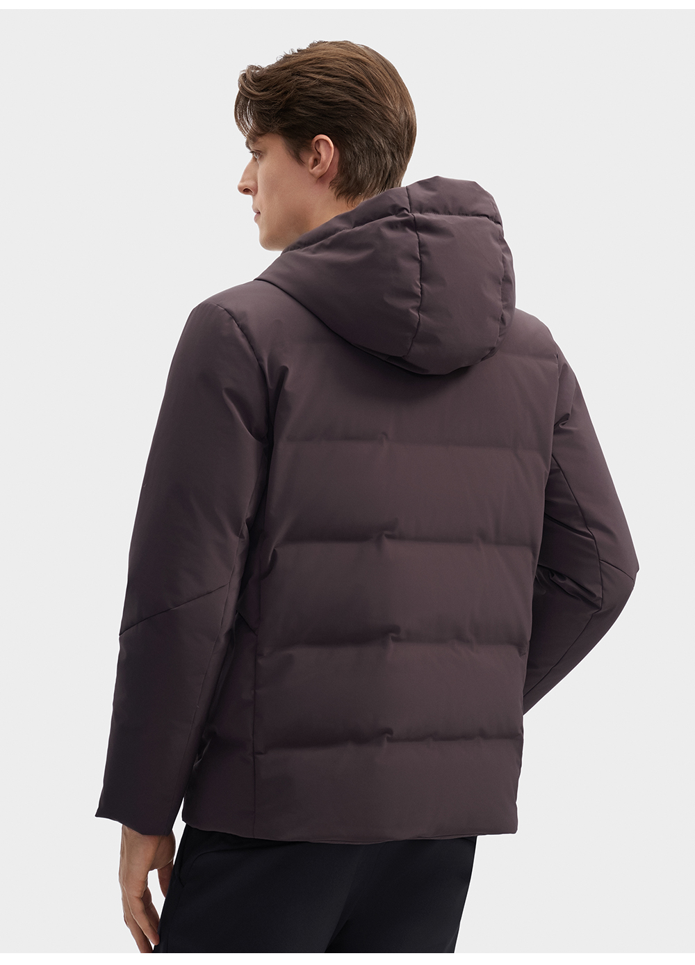 FILA CORE LIFESTYLE BLUE GEOMETRIC SNOW ART Men Down Jacket (Grey)