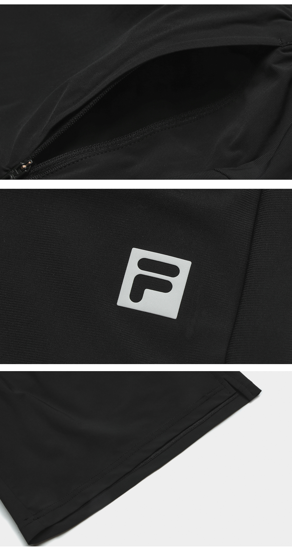 FILA CORE ATHLETICS FITNESS BLACK MEN SPACE DRIOD Men Knit Pants (Black)