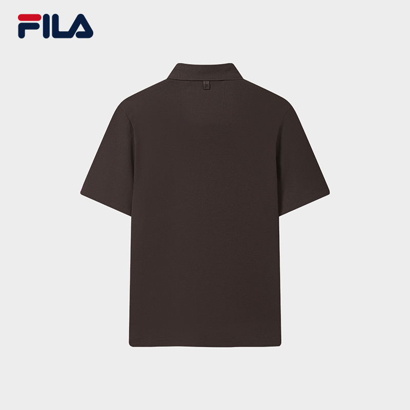 FILA Men Knitted Short Sleeve Polo Shirt