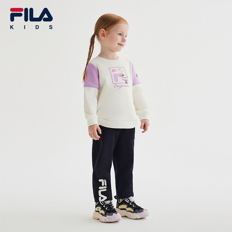 FILA KIDS ORIGINALE Girl's Knit Pants in Navy