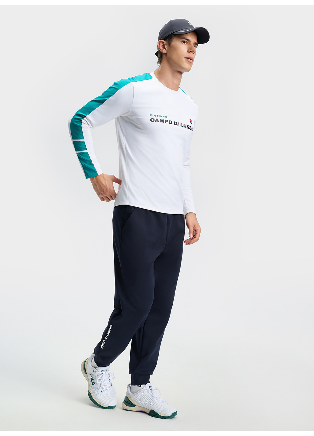 FILA CORE ATHLETICS TENNIS PREPPY NOSTALGIA Men Knit Pants (Navy)