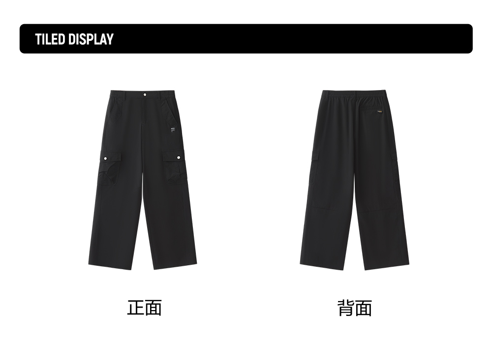 FILA FUSION INLINE FUSION X WORKWEAR WAVE BEAT Women Woven Pants (Black)