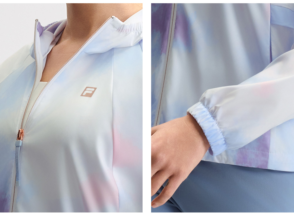 FILA CORE ATHLETICS FILA-FIT ARTE ELEGANTE Women Woven Jacket (Full Print)