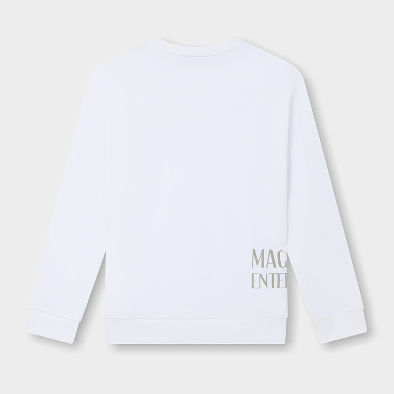 FILA CORE Men's MAGIC STICK WHITE LINE ORIGINALE Sweater in White