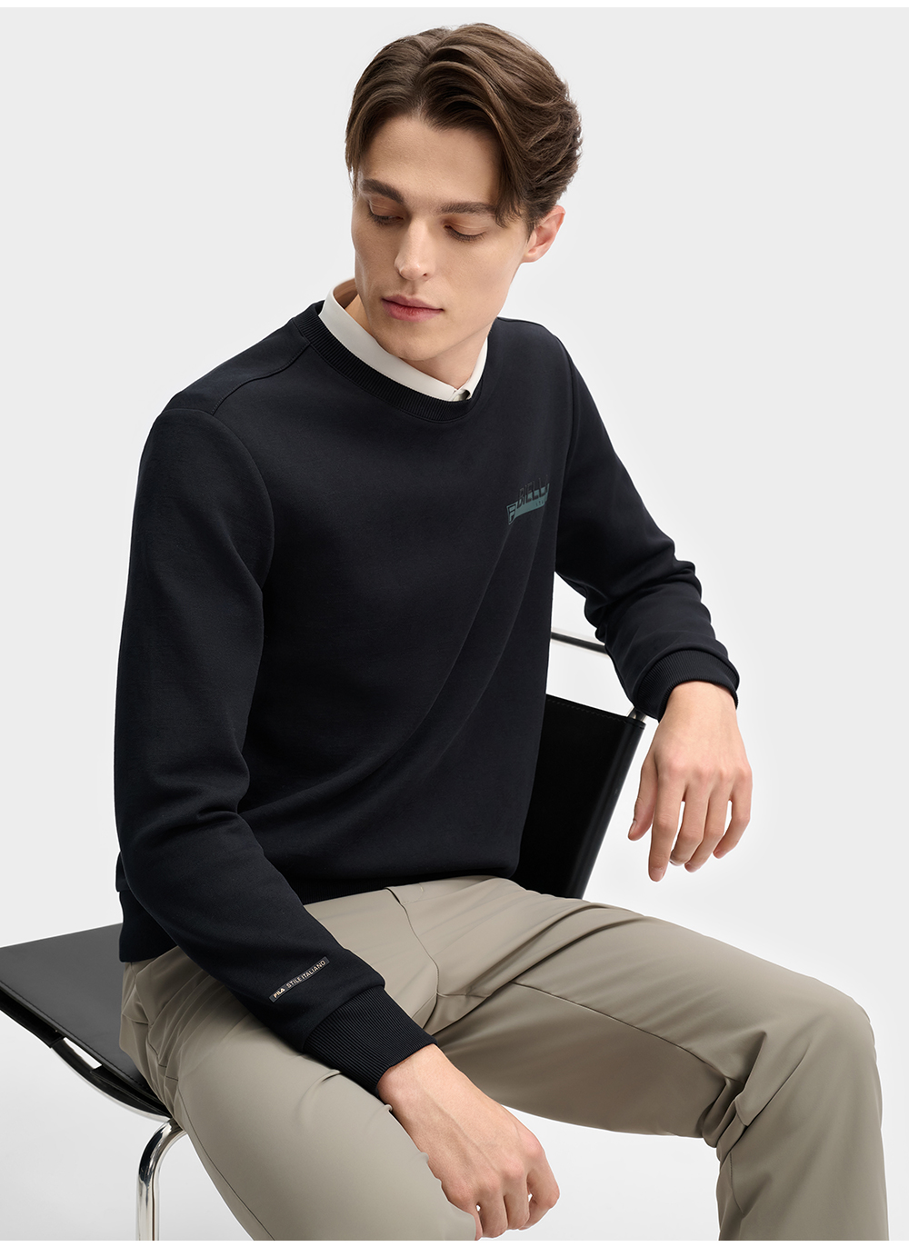 FILA CORE LIFESTYLE WHITE MILAN DESIGN WEEK Men Sweatshirt (Black)