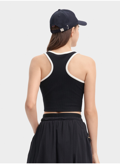 FILA CORE LIFESTYLE MILANO Women Cropped Tank Top (Black)