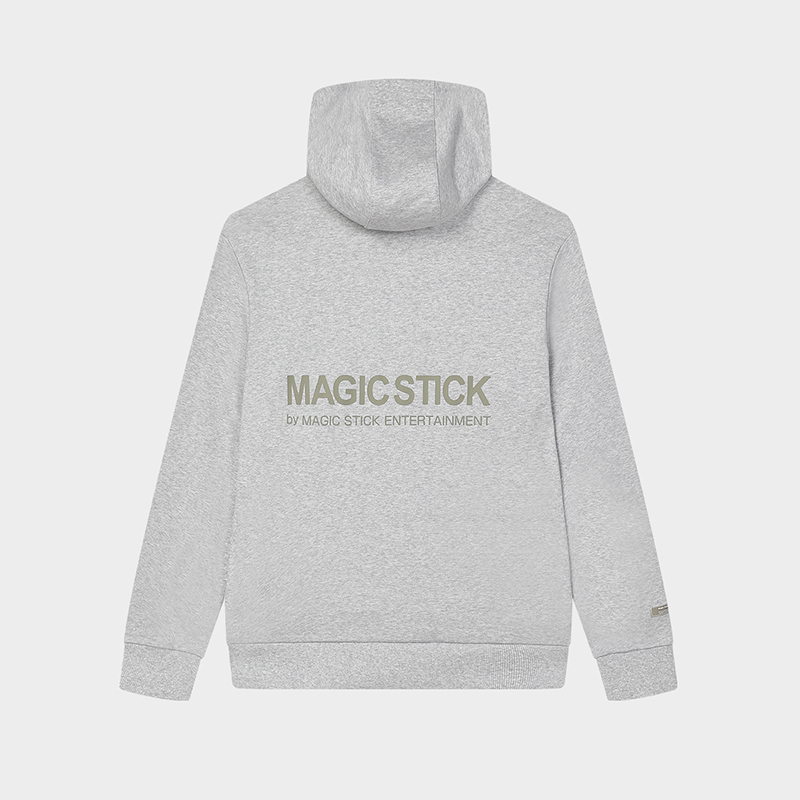 FILA CORE Men's MAGIC STICK WHITE LINE ORIGINALE Hoodie in Gray