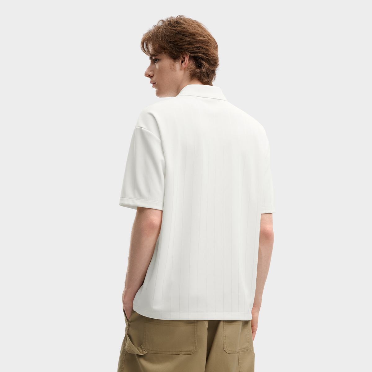 FILA Men Knitted Short Sleeve Polo Shirt