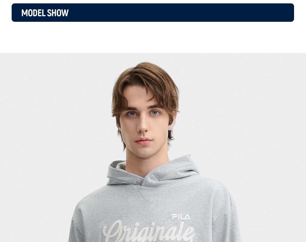 FILA CORE LIFESTYLE FILA ORIGINALE WINTER TENNIS CLUB Men Hoodie (Grey)
