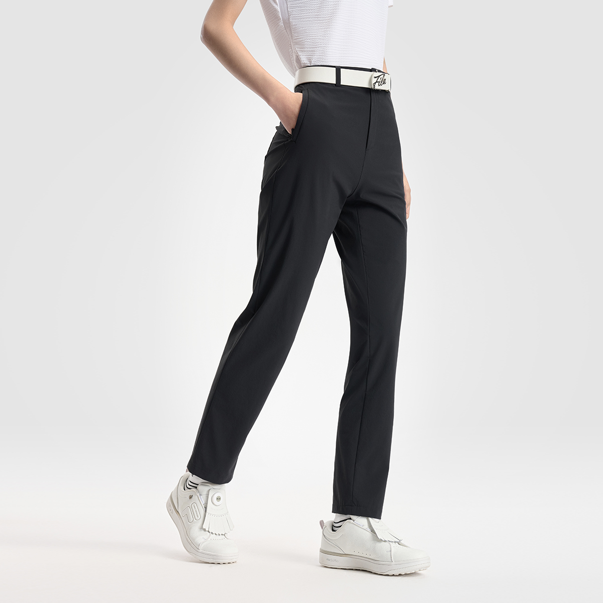 FILA CORE ATHLETICS GOLF ELITE GOLF CLUB Women Woven Pants (Black)
