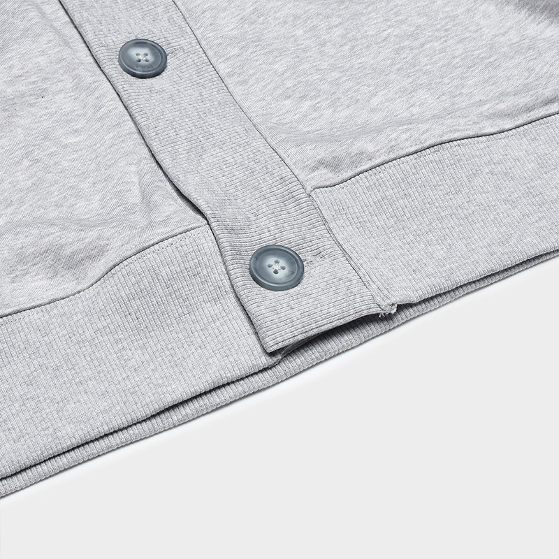 FILA CORE x ETUDES ANOTHER CLUB Men's Knit Zip Top in Gray