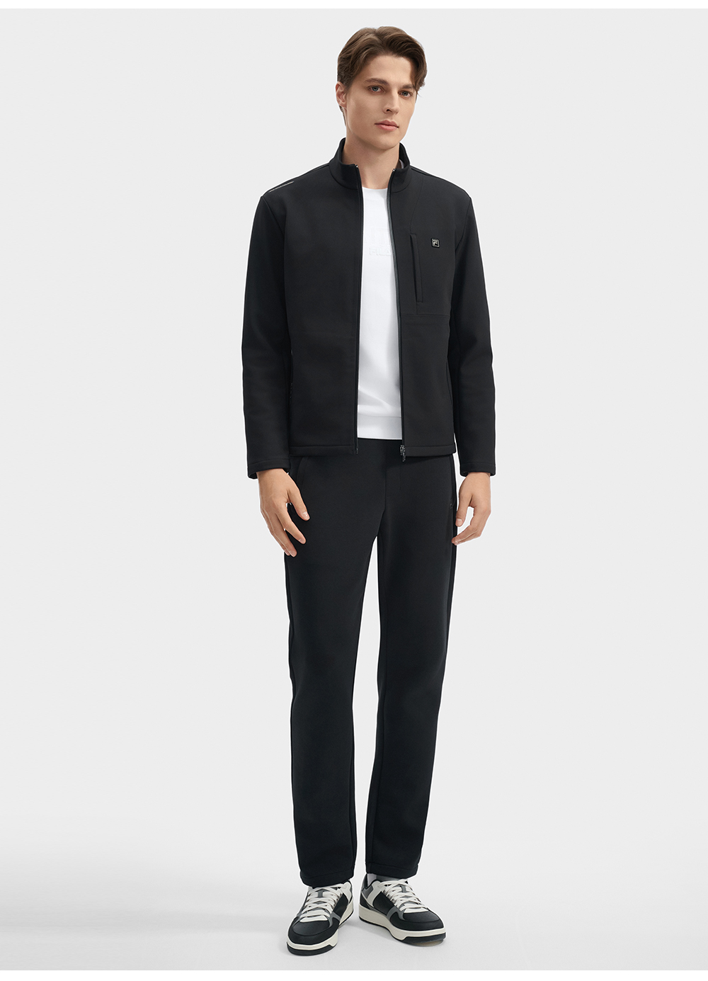 FILA CORE LIFESTYLE WHITE LINE GRENOBLE Men Jacket (Black)