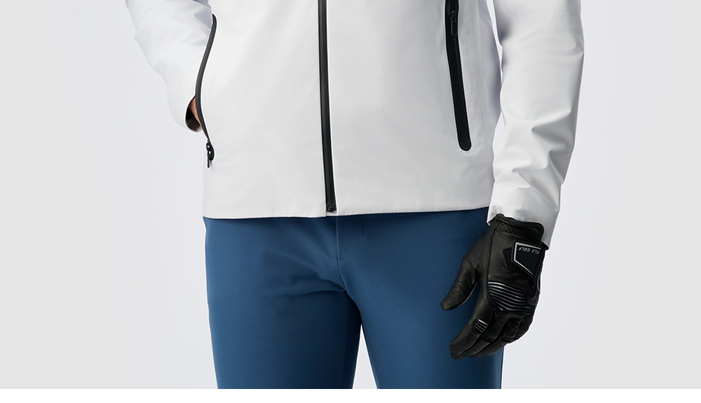 FILA CORE ATHLETICS GOLF DP WORLD TOUR MONOGRAM STRIPE Men Woven Jacket (Ash)