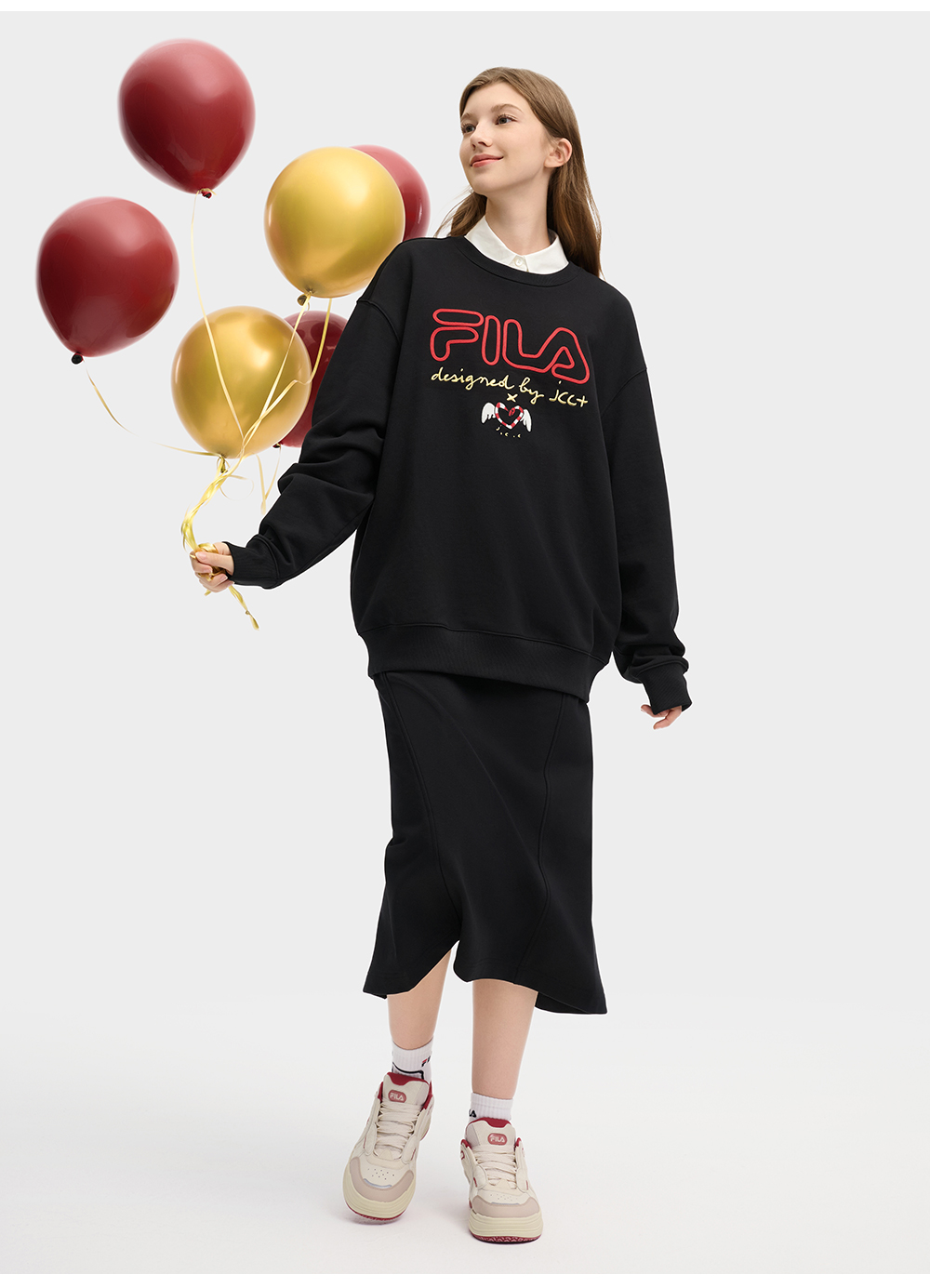 FILA CORE LIFESTYLE ORIGINALE FILA SOPHEY Men Sweatshirt (Black / White)