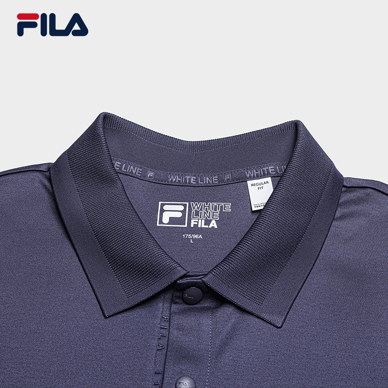FILA Men Knitted Short Sleeve Polo Shirt