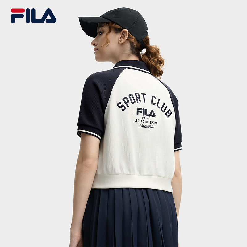 FILA CORE LIFESTYLE ORIGINALE RHAPSODY OF LEGENDS Women Knitted Short Sleeve Top