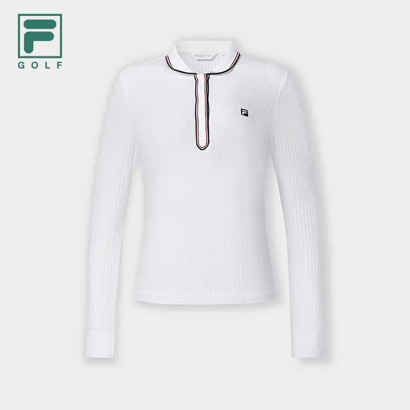 FILA CORE ATHLETICS GOLF Women's Long Sleeve Polo in White
