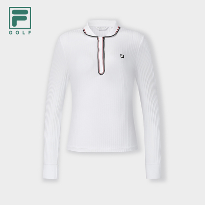 FILA CORE ATHLETICS GOLF Women's Long Sleeve Polo in White