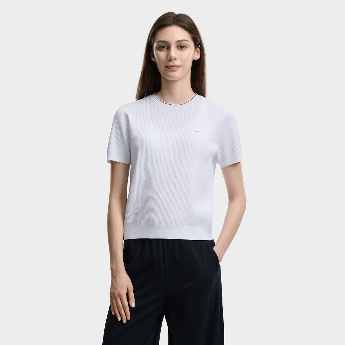 FILA WOMEN'S WHITE Knitted Top